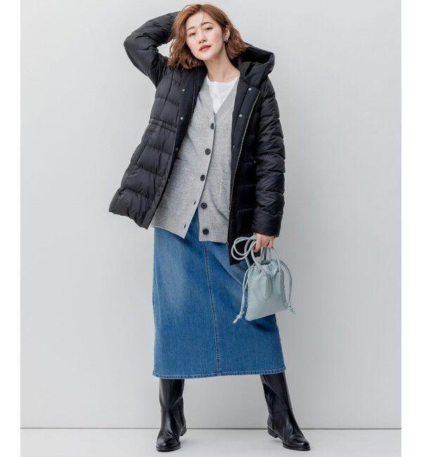 23区「【VERY掲載/新色追加】シレータフタ ミドル丈 ダウンコート」|ダウン|