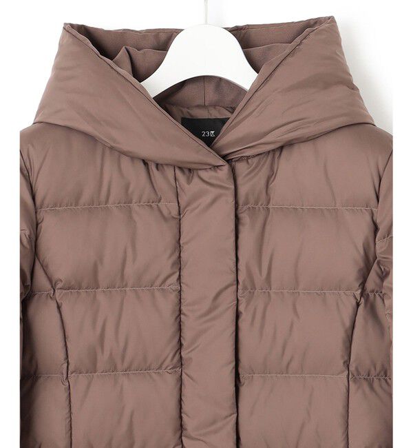 23区「【VERY掲載/新色追加】シレータフタ ミドル丈 ダウンコート」|ダウン|