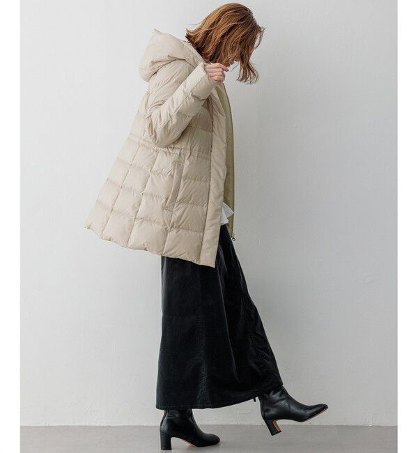 23区「【VERY掲載/新色追加】シレータフタ ミドル丈 ダウンコート」|ダウン|