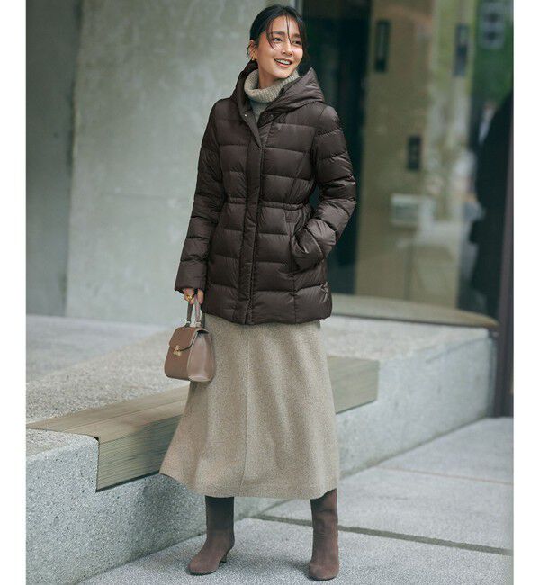 23区「【VERY掲載/新色追加】シレータフタ ミドル丈 ダウンコート」|ダウン|
