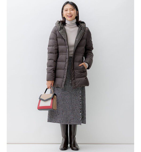 23区「【VERY掲載/新色追加】シレータフタ ミドル丈 ダウンコート」|ダウン|