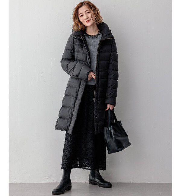 23区「【VERY掲載/新色追加】シレータフタ ロング ダウンコート」|ダウン|