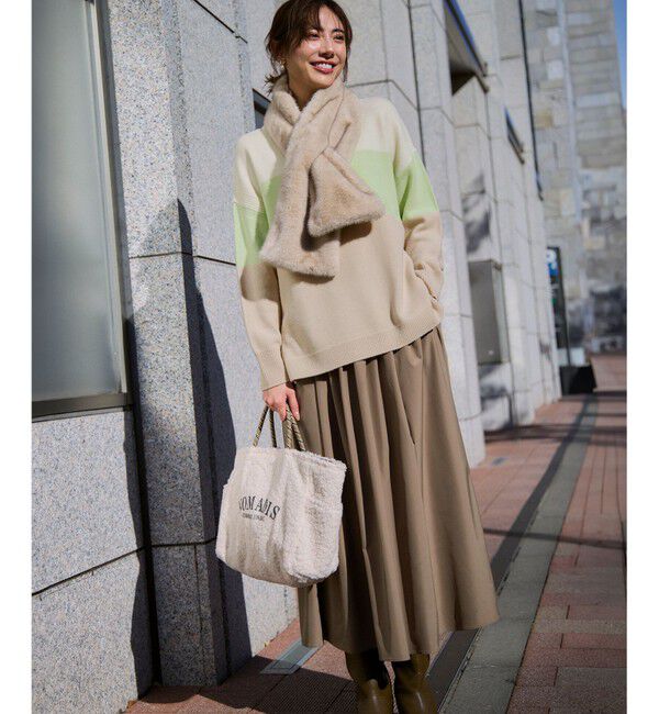 23区「フェイクファー ティペット」|マフラー|