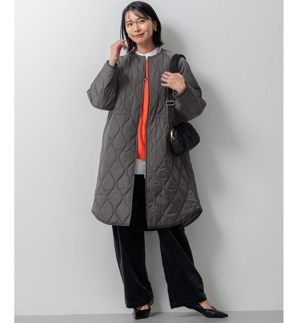 23区「【洗える/撥水加工】中綿 ロング パディング アウター」|ダウン|