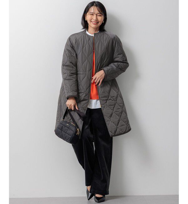 23区「【洗える/撥水加工】中綿 ロング パディング アウター」|ダウン|