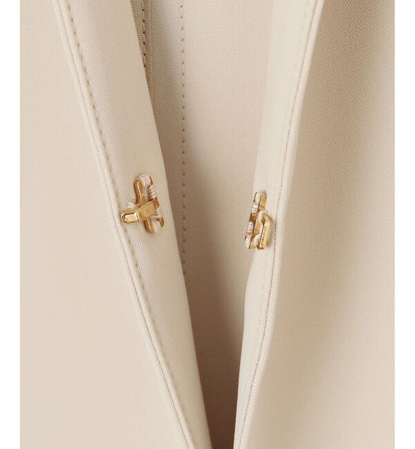 23区「【セットアップ対応/洗える】2WAYストレッチツイル ジャケット」|ノーカラージャケット|