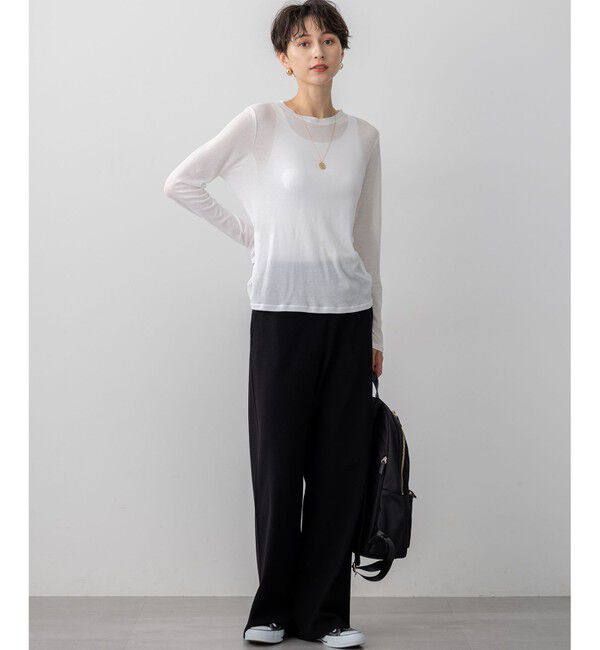 23区「【Oggi5月号掲載/洗える】シアー レイヤード TEE」|Tシャツ・カットソー|