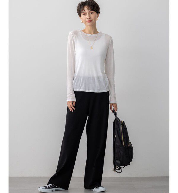 23区「【Oggi5月号掲載/洗える】シアー レイヤード TEE」|Tシャツ・カットソー|