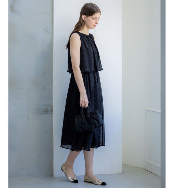 23区「【APPLAUDIR】ドットシアークレープ ドレス」|ドレス|
