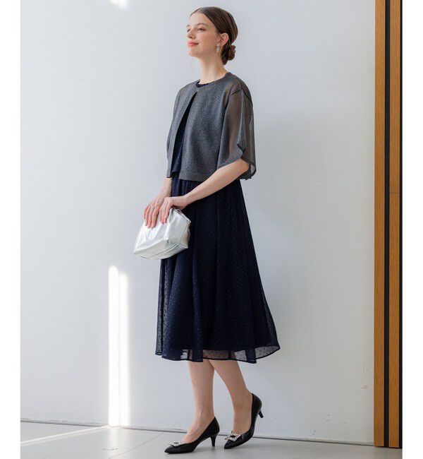 23区「【APPLAUDIR】ドットシアークレープ ドレス」|ドレス|