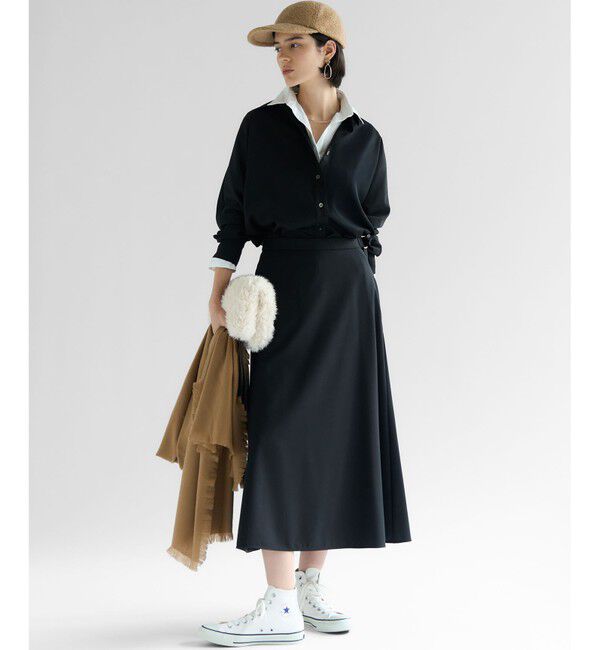 23区「【LEE掲載】ピュアカシミヤ フリンジ ストール」|ストール|