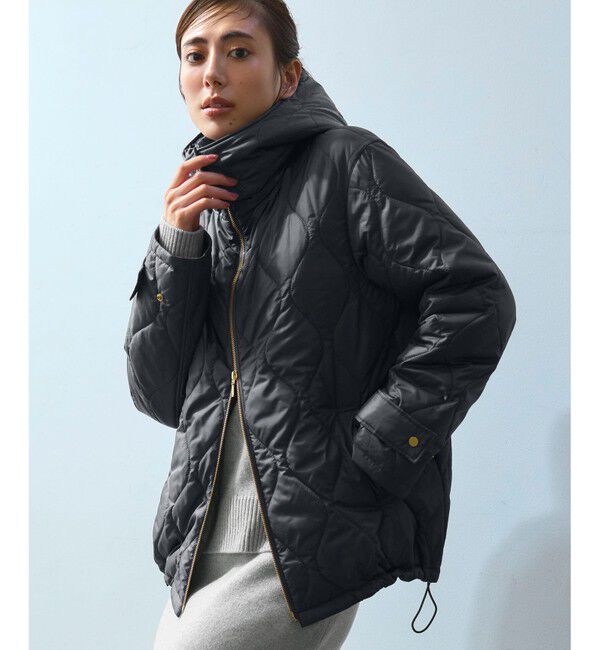 23区「中綿パディング フード2WAY アウター」|ダウン|ﾀﾞｰｸｸﾞ