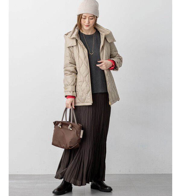 23区「中綿パディング フード2WAY アウター」|ダウン|