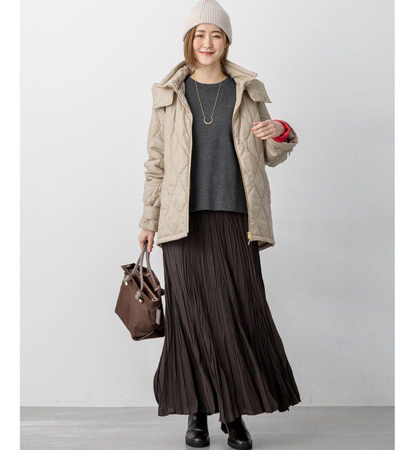 23区「中綿パディング フード2WAY アウター」|ダウン|