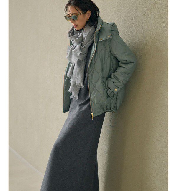 23区「中綿パディング フード2WAY アウター」|ダウン|