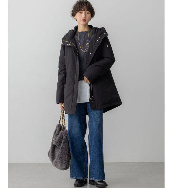 23区「【一部店舗限定/滝沢眞規子さん着用/撥水加工】ミリタリー フーデット ダウンコート」|ダウン|