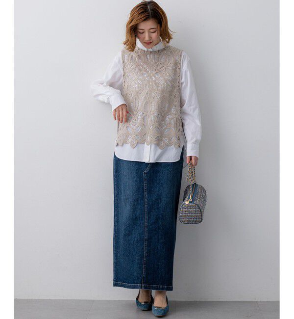 23区「【一部予約/見上愛さん着用/VERY掲載】CANCLINI シャーティング ベーシックシャツ」|シャツ・ブラウス|