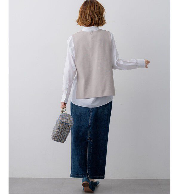 23区「【一部予約/見上愛さん着用/VERY掲載】CANCLINI シャーティング ベーシックシャツ」|シャツ・ブラウス|