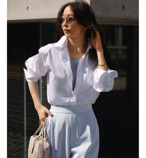 23区「【一部予約/見上愛さん着用/VERY掲載】CANCLINI シャーティング ベーシックシャツ」|シャツ・ブラウス|