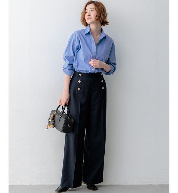 23区「【一部予約/見上愛さん着用/VERY掲載】CANCLINI シャーティング ベーシックシャツ」|シャツ・ブラウス|