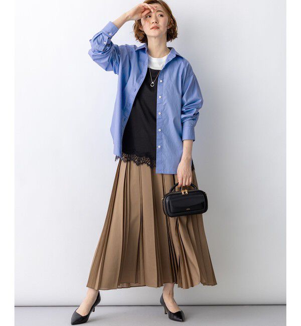 23区「【一部予約/見上愛さん着用/VERY掲載】CANCLINI シャーティング ベーシックシャツ」|シャツ・ブラウス|