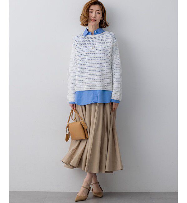 23区「【一部予約/見上愛さん着用/VERY掲載】CANCLINI シャーティング ベーシックシャツ」|シャツ・ブラウス|