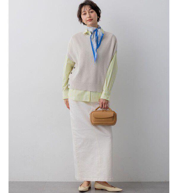 23区「【一部予約/見上愛さん着用/VERY掲載】CANCLINI シャーティング ベーシックシャツ」|シャツ・ブラウス|