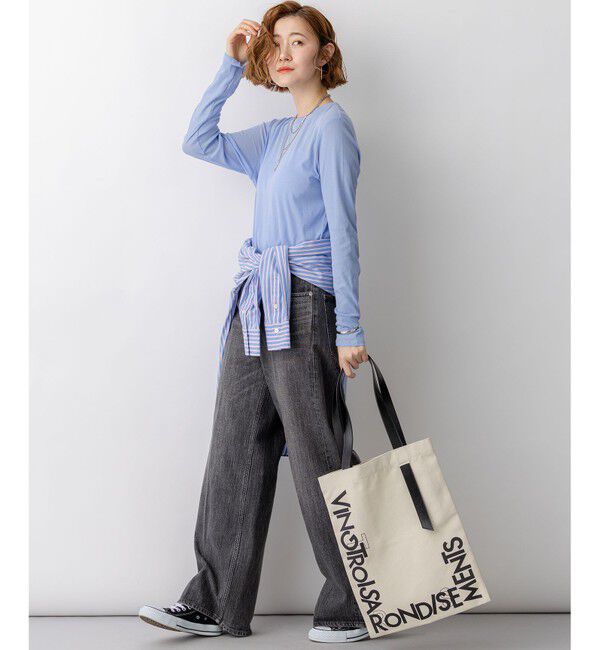 23区「【一部予約/見上愛さん着用/VERY掲載】CANCLINI シャーティング ベーシックシャツ」|シャツ・ブラウス|