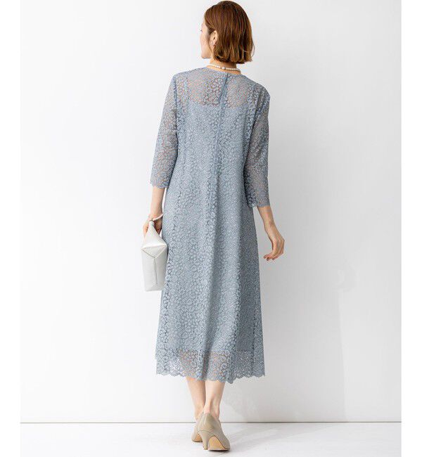 23区「【APPLAUDIR】ニュアンスフラワーレース ドレス」|ドレス|