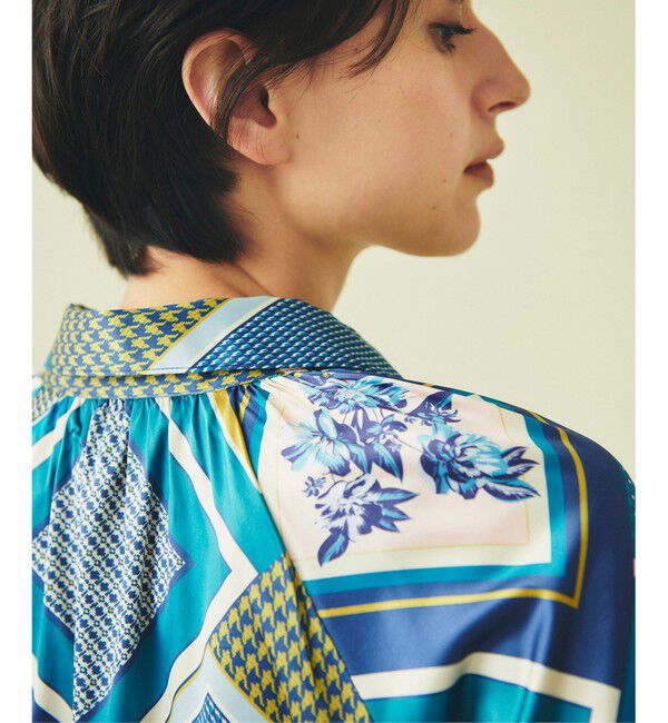 GRACE CONTINENTAL「スカーフプリントチュニックブラウス」|シャツ・ブラウス|