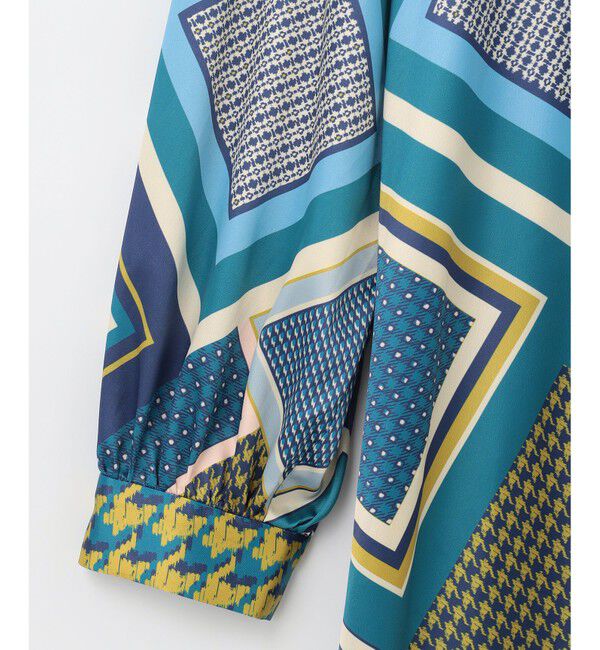 GRACE CONTINENTAL「スカーフプリントチュニックブラウス」|シャツ・ブラウス|