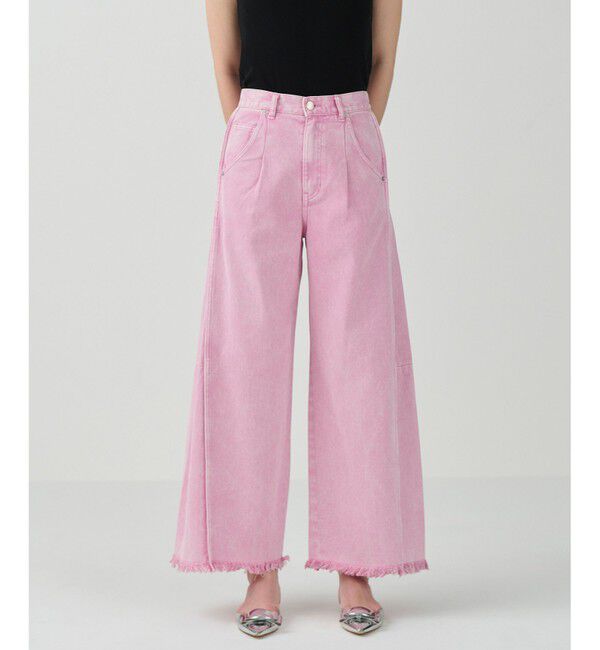 Grace Class「カーヴィデニムパンツ」|デニム|ピンク