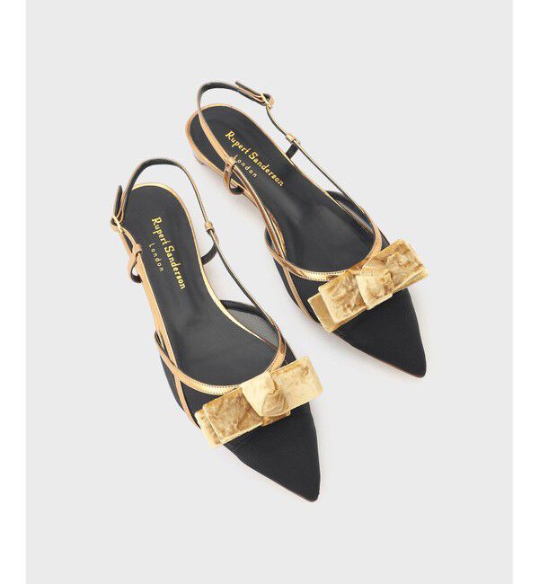 GRACE CONTINENTAL「Rupert Sanderson メッシュサンダル」|サンダル|ゴールド