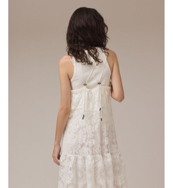 Diagram「ロゴ刺繍レースワンピース」|ワンピース|