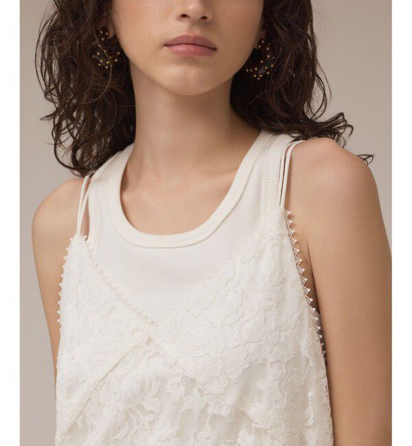 Diagram「ロゴ刺繍レースワンピース」|ワンピース|