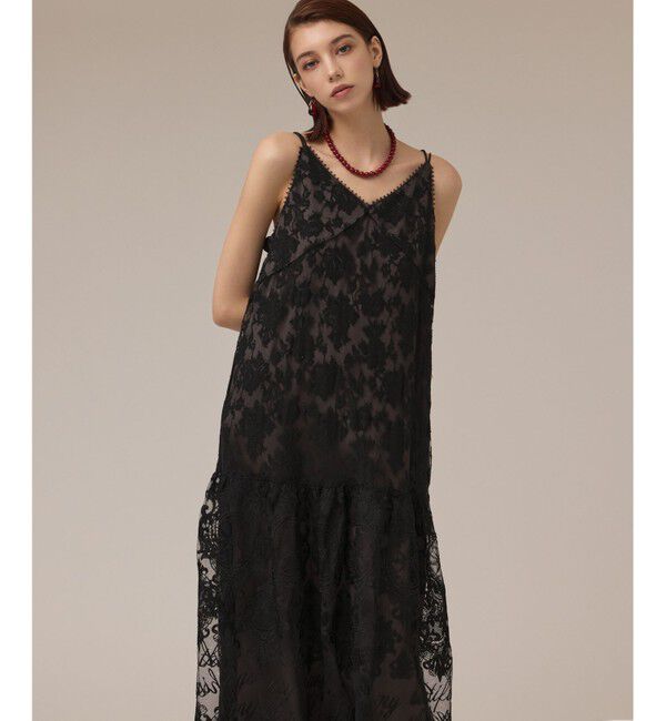 Diagram「ロゴ刺繍レースワンピース」|ワンピース|