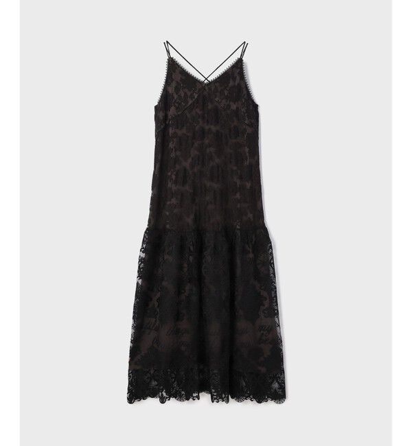 Diagram「ロゴ刺繍レースワンピース」|ワンピース|