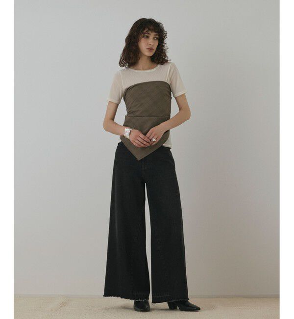 Diagram「ハイウエストバギ－デニム」|デニム|ブラック