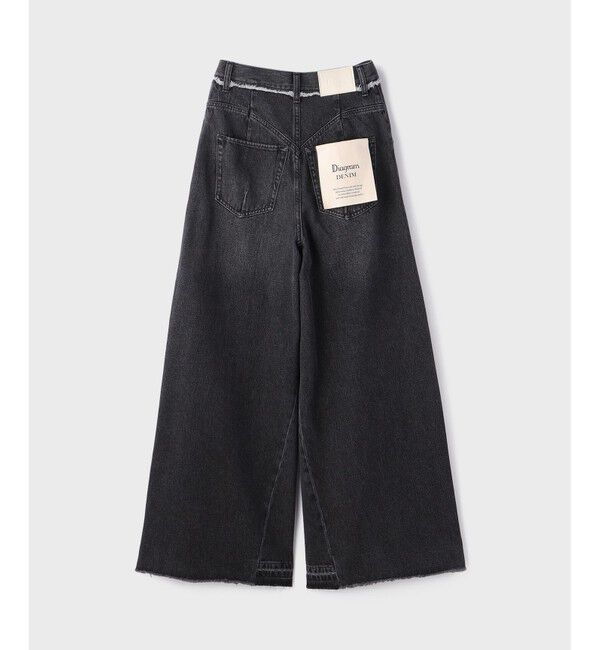 Diagram「ハイウエストバギ－デニム」|デニム|