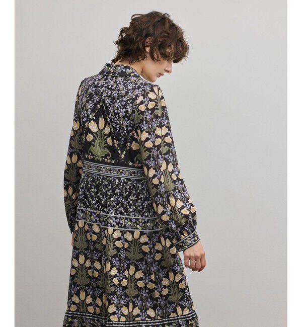 GRACE CONTINENTAL「フラワーパターンプリントワンピース」|ワンピース|