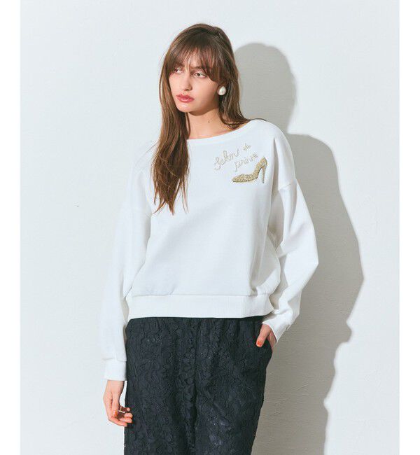 Grace Class「モチーフ刺繍スウェットトップ」|Tシャツ・カットソー|