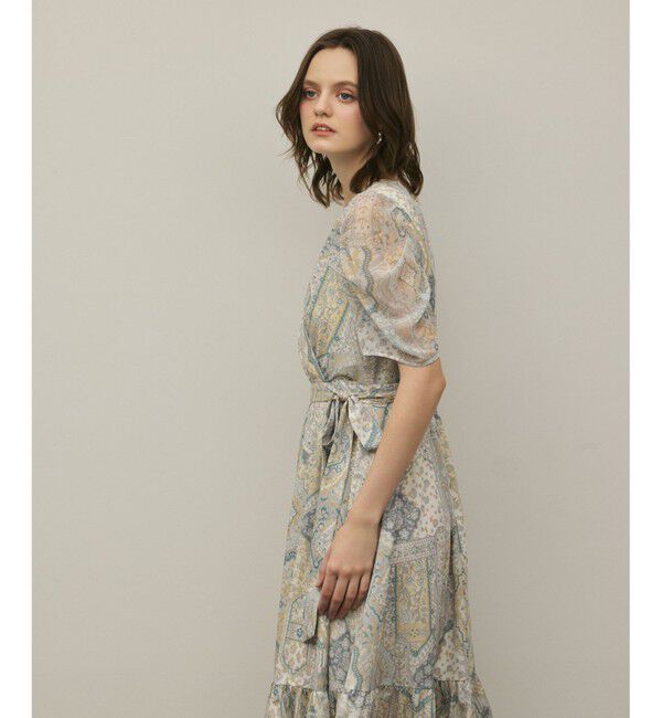 GRACE CONTINENTAL「パッチワークプリントワンピース」|ワンピース|