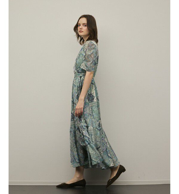 GRACE CONTINENTAL「パッチワークプリントワンピース」|ワンピース|