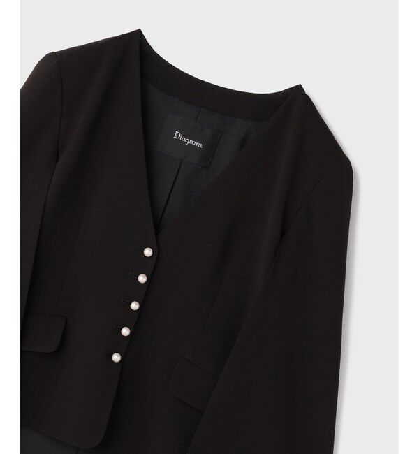 Diagram「トリアセケープスリーブジャケット」|ノーカラージャケット|