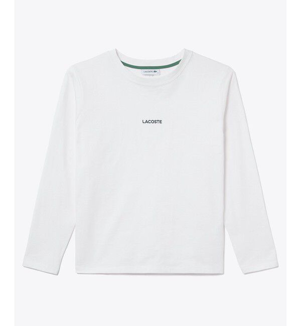 LACOSTE「ワンポイントロゴ刺繍長袖Tシャツ」|Tシャツ・カットソー|