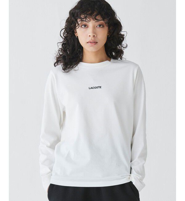 LACOSTE「ワンポイントロゴ刺繍長袖Tシャツ」|Tシャツ・カットソー|