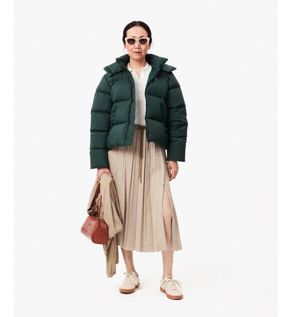 LACOSTE「ロングプリーツフランネルスカート」|スカート|