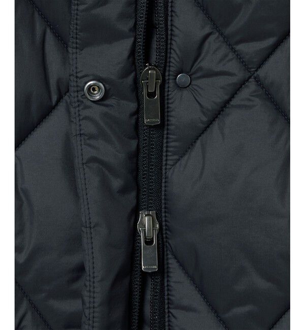 LACOSTE「撥水 ボリュームスタンドネック キルティングベスト / 2WAY フード取り外し可」|ダウンベスト・ベスト|