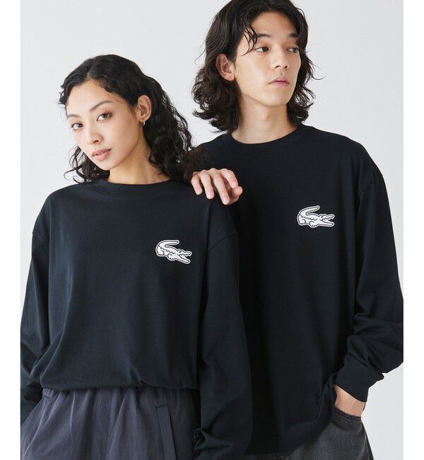 LACOSTE「【オンライン限定】LACOSTE オーバーサイズ バックプリント ロングスリーブTシャツ」|Tシャツ・カットソー|