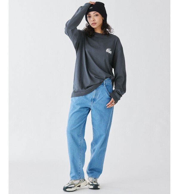 LACOSTE「【オンライン限定】LACOSTE オーバーサイズ バックプリント ロングスリーブTシャツ」|Tシャツ・カットソー|